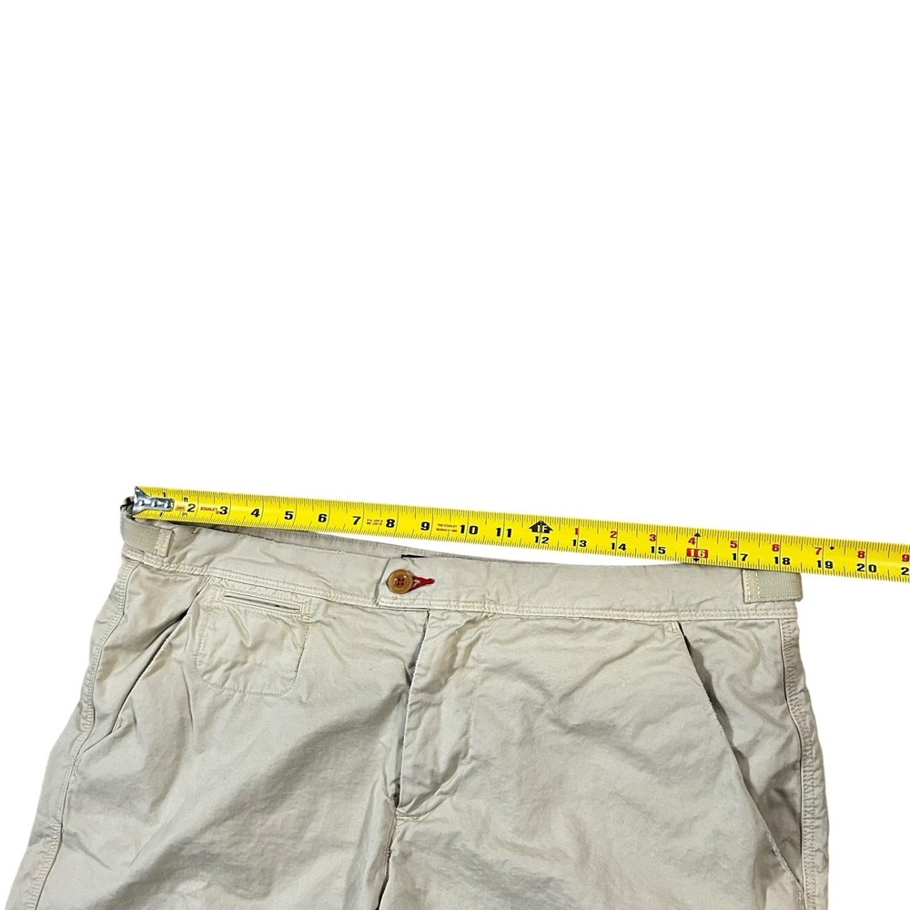 Psycho Bunny Shorts Mens 36 Beige Classic Chino Casual Stretch Summer Golf Logo - Picture 4 of 9